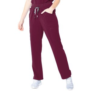 Urbane ICON 7-Pocket Scrub Pants for Women: Contemporary Slim Fit, Super Stretch, Drawstring, Ultra Soft Medical Scrubs 9635-Urbane