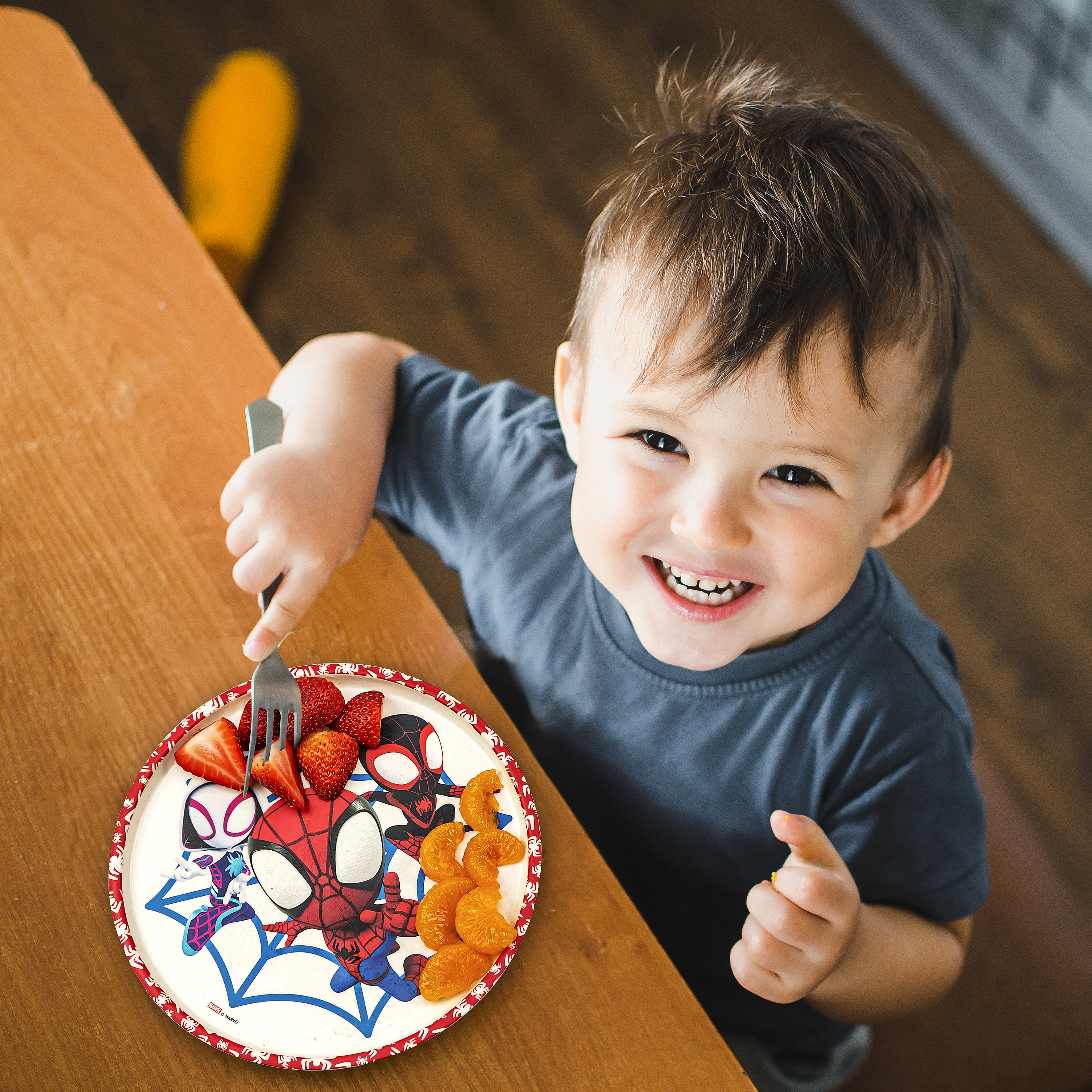 Spider-Man and His Amazing Friends Kids 3-piece Dinnerware Set, Spider-Friends, 3-piece set slideshow image 9