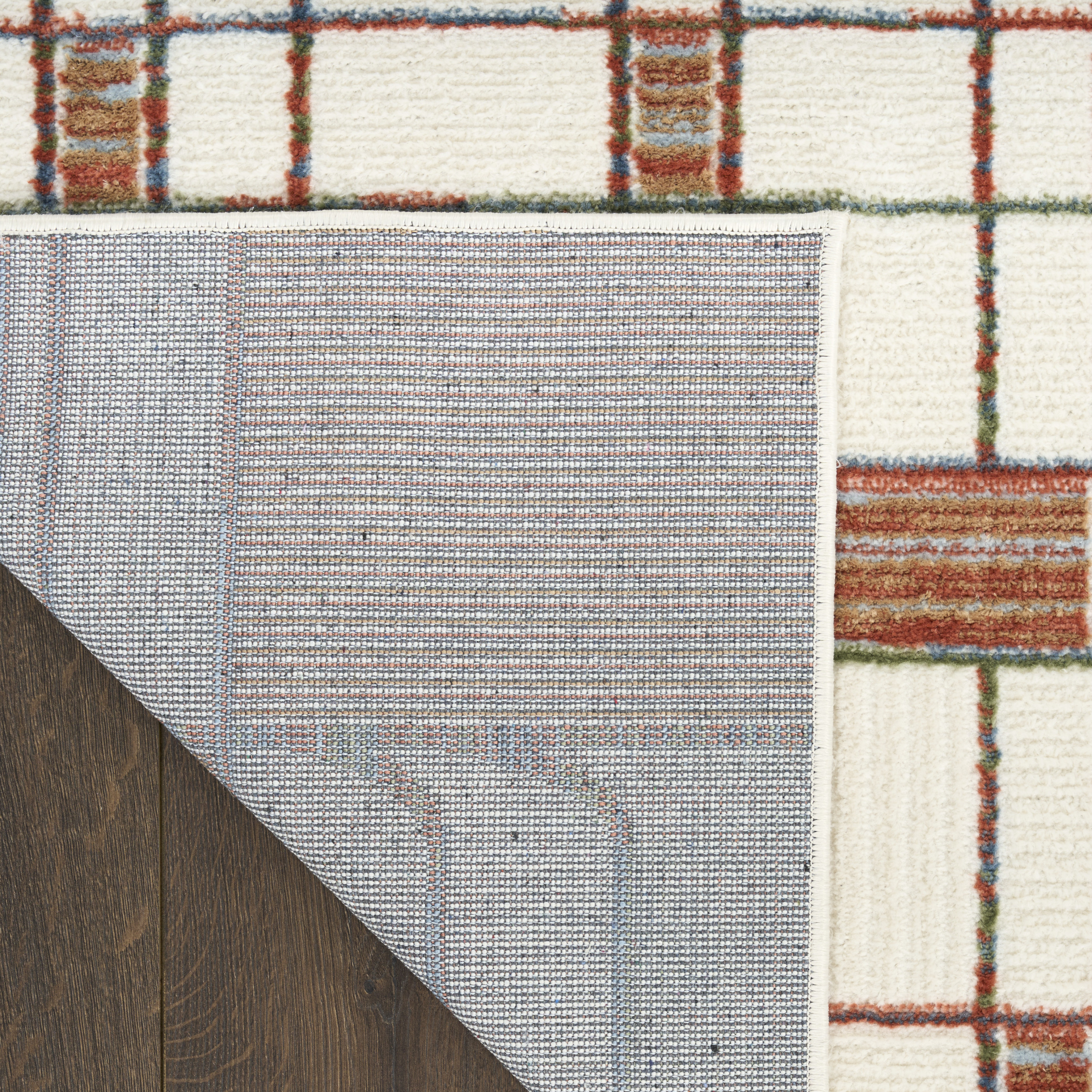Nourison Nordic 8' x 10' Ivory Rust Mid-Century Modern Indoor Rug