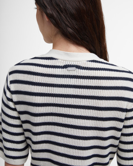 Abito midi Isla in maglia con motivo a righe