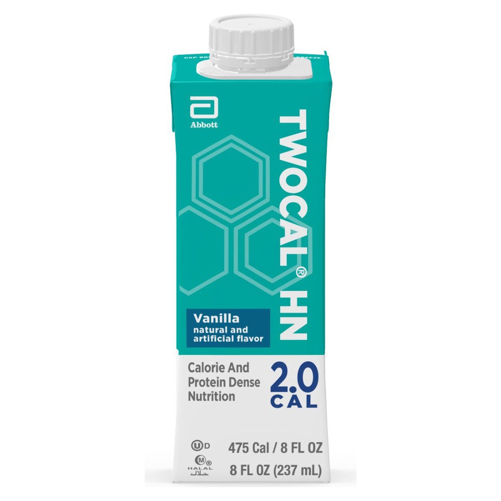TwoCal® HN Vanilla Calorie and Protein Dense Nutrition, 8-ounce carton
