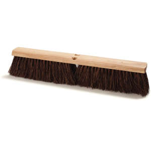 Carlisle, Flo-Pac®, 24in, Heavy Floor Garage Sweep, Palmyra Bristles, Brown