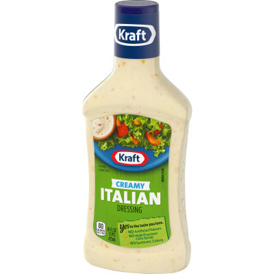 Kraft Creamy Italian Dressing, 16 fl oz Bottle