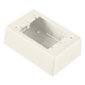 Non-Metallic Power Rated Outlet Box For LD Series Raceway, White
