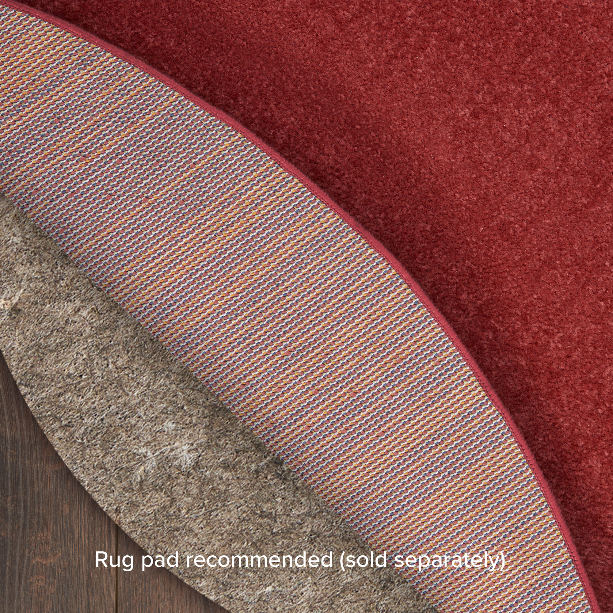 Nourison Nourison Essentials 8' x Round Brick Red Outdoor Rug