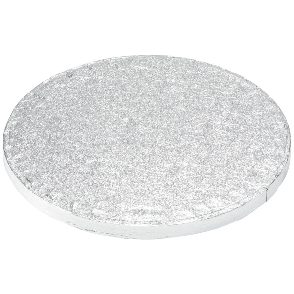 8" Round Silver Foil Cake Board