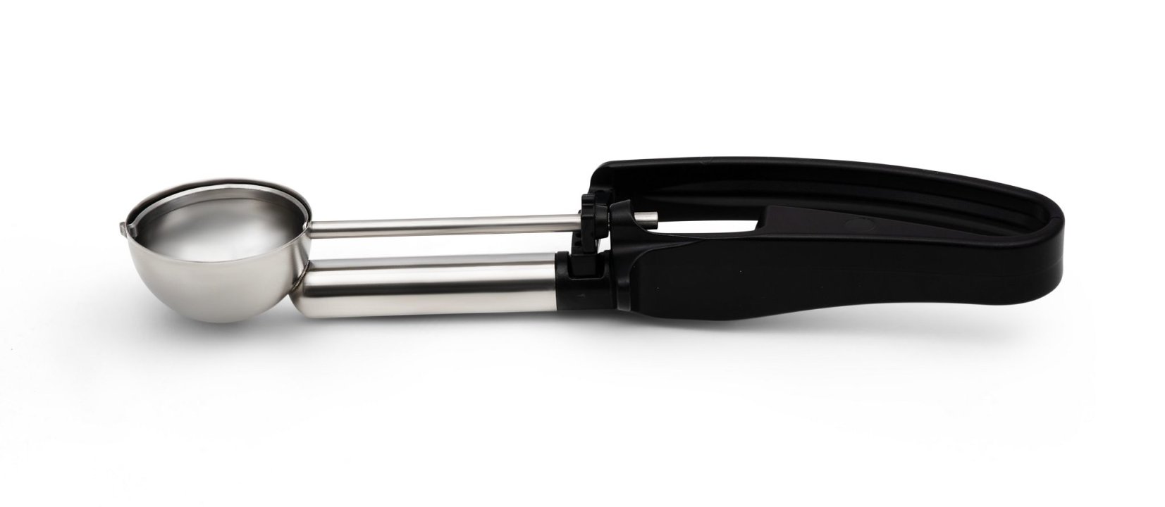 1.13-ounce extended-length disher with black squeeze handle