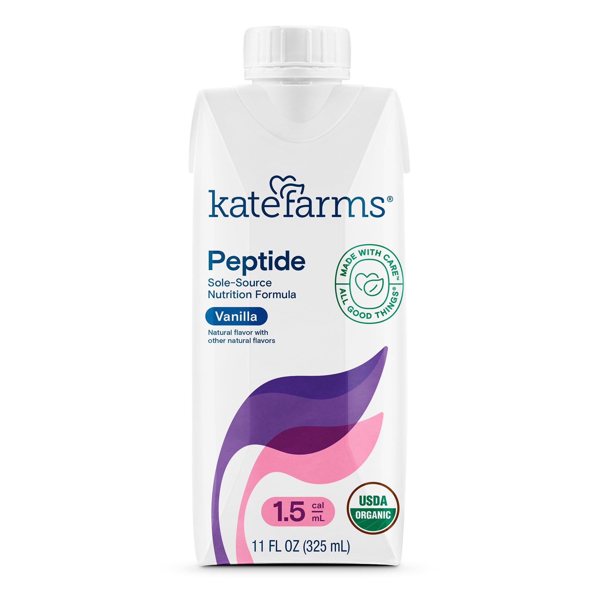 Kate Farms® Peptide 1.5 Vanilla Sole-Source Nutrition Formula, 11-ounce carton