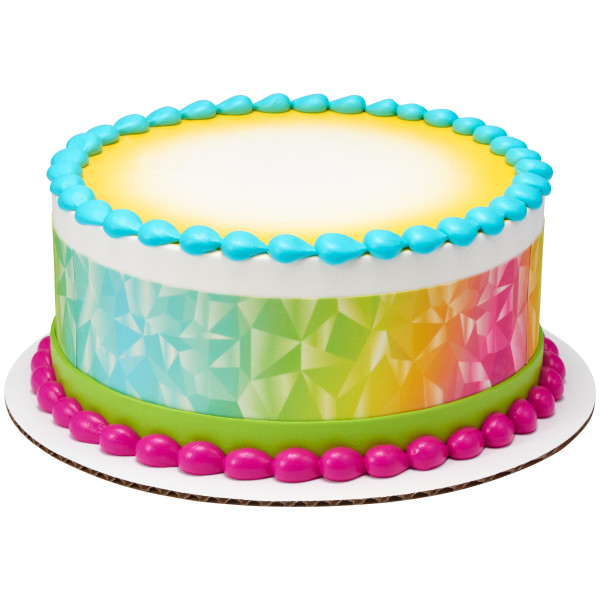 Rainbow Prism PhotoCake® Edible Image® Strips