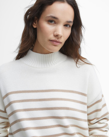Maglione a collo alto Shelly a righe