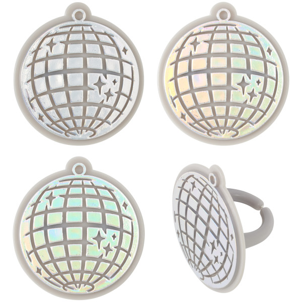 Disco Ball Cupcake Rings