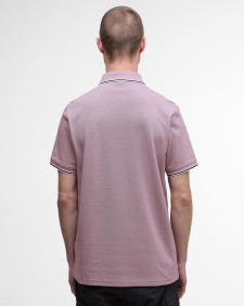 Evan Short-Sleeved Polo Shirt Elderberry