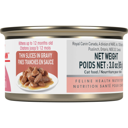 Royal Canin Feline Health Nutrition Kitten Thin Slices In Gravy Canned Cat Food