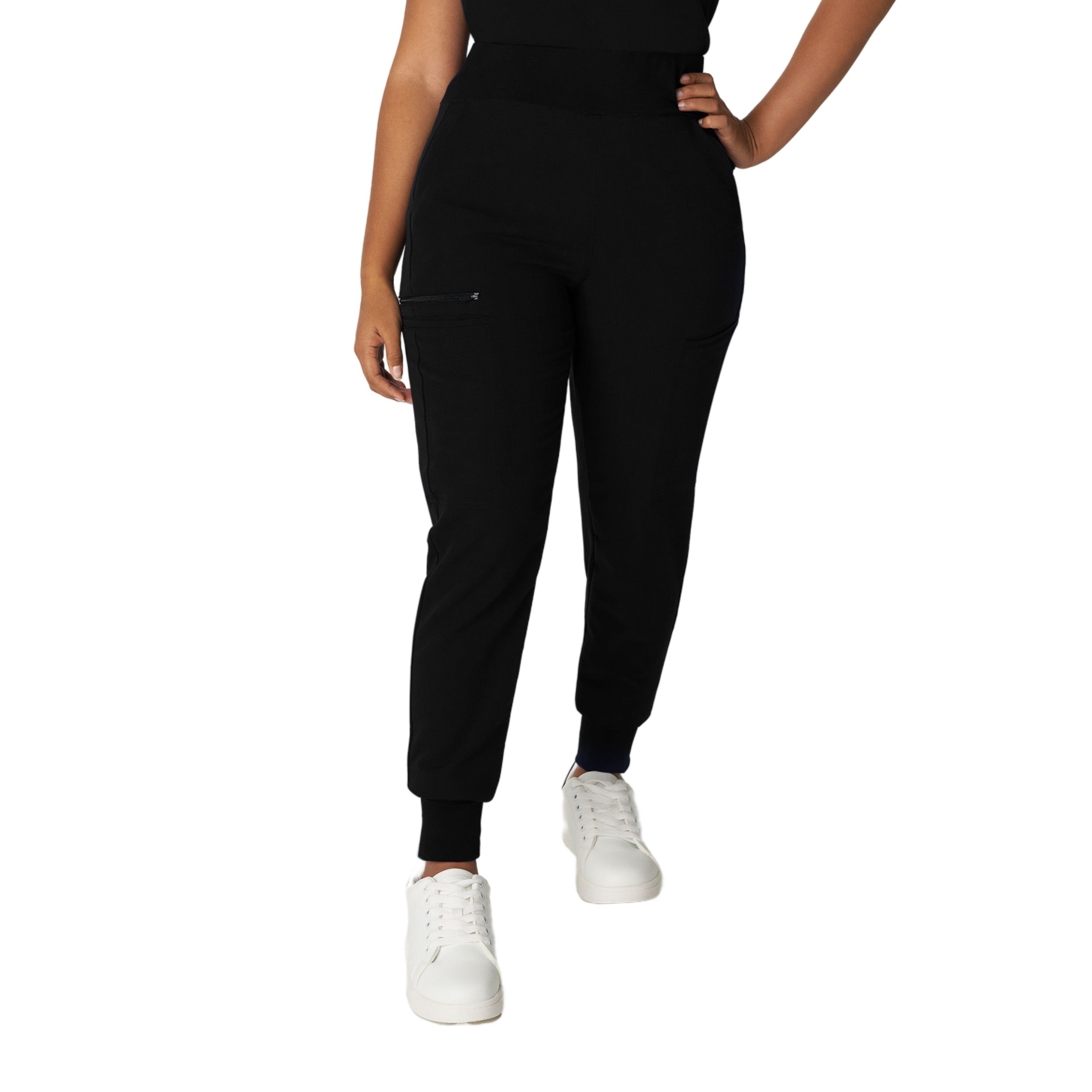 White Cross V&#45;Tess Women&#39;s Jogger Scrub Pants-White Cross