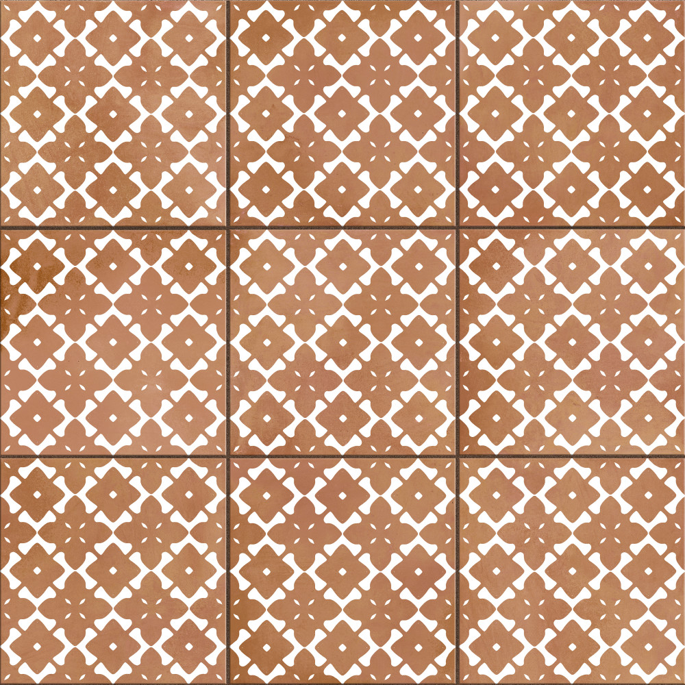 Bari Fortuna Cotto 12-7/8 in. x 12-7/8 in. Porcelain Floor and Wall Tile
