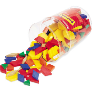 Plastic Pattern Blocks: 1 cm, Pack of 250