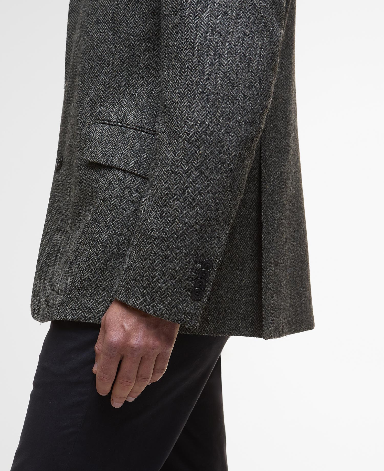 Blazer con motivo a spina di pesce Firth Moons image number 5