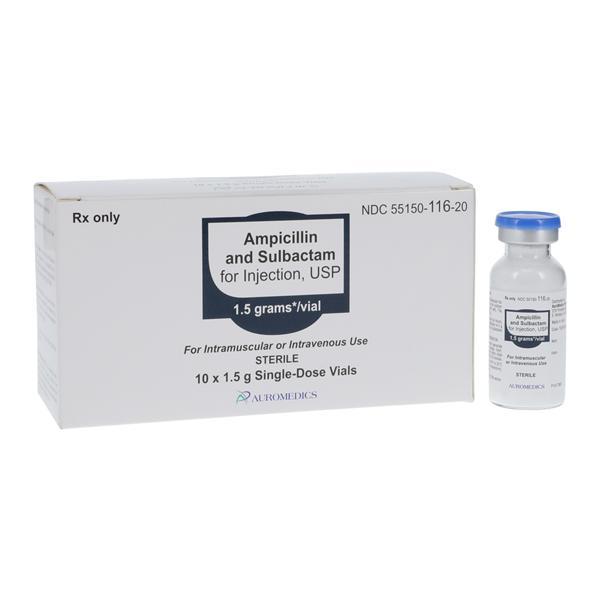 Ampicillin/Sulbactam Injection 1.5gm/vl Powder Vial 10/Box