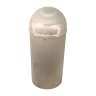 Impact, White, Bullet, 21 gal, Resin, Beige, Round, Receptacle