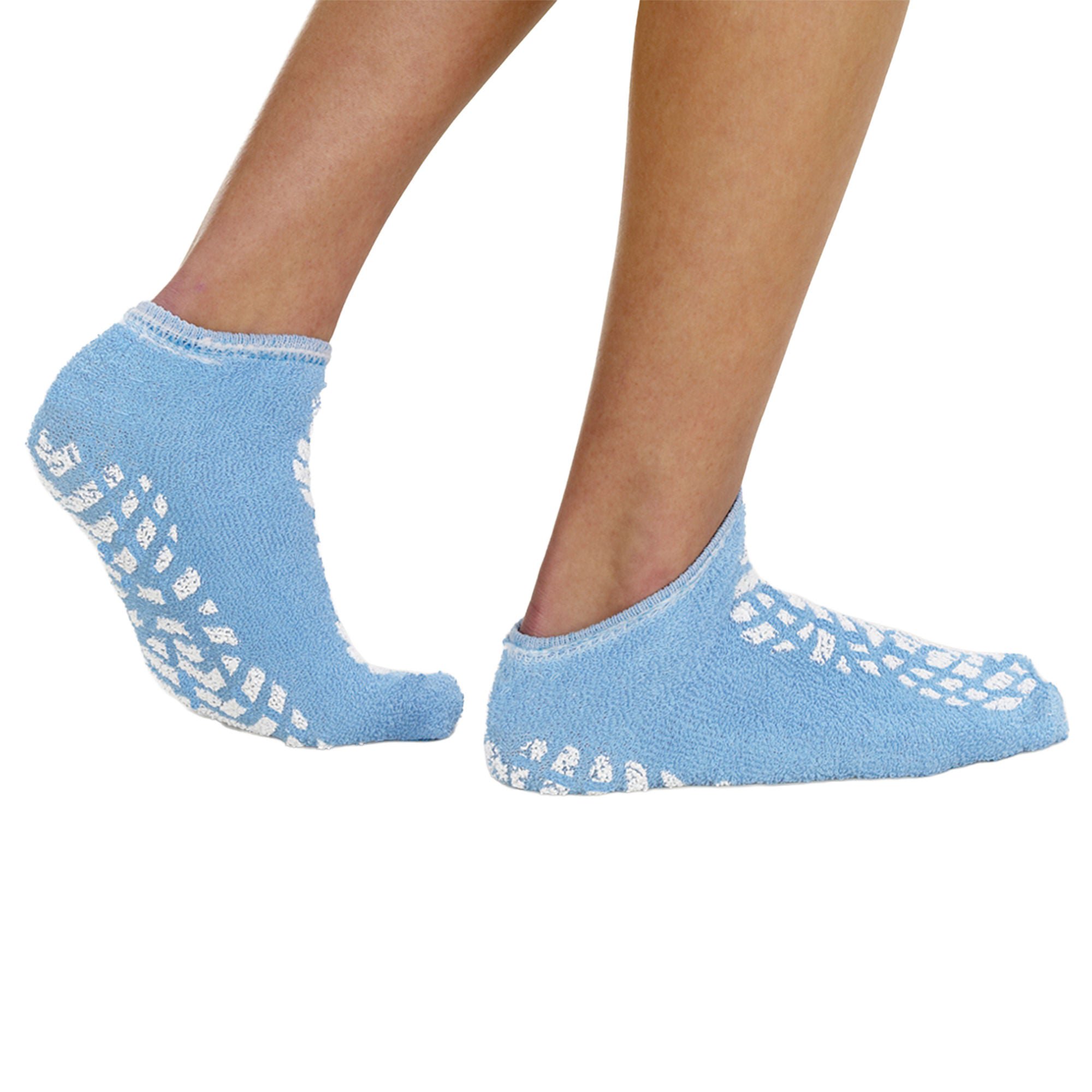 Terry Treads® Slipper Socks, Medium, Blue