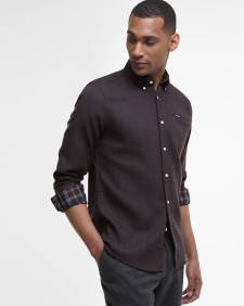 Camicia Buckley a maniche lunghe dalla vestibilità leggermente aderente Dark Oak