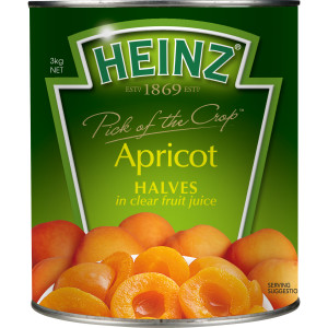 heinz® apricot halves in clear fruit juice 3kg x 3 image