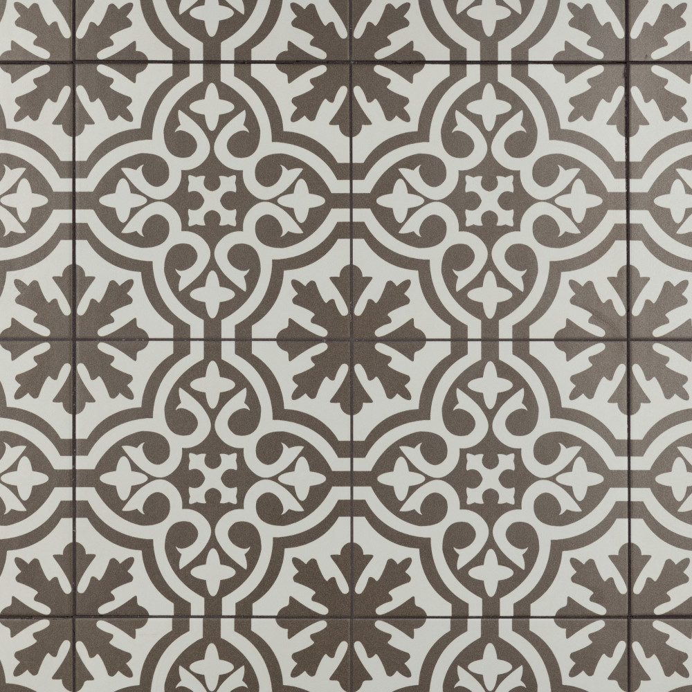 Berkeley Charcoal Brown 17.63x17.63 Square Ceramic Floor and Wall Digital Pattern