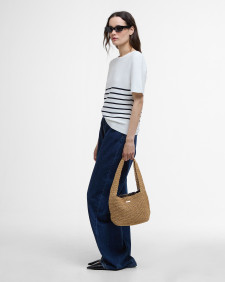 Ivy Striped Short-Sleeved Jumper Cloud