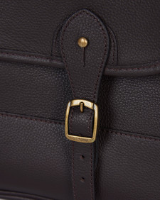 Leather Briefcase Chocolate