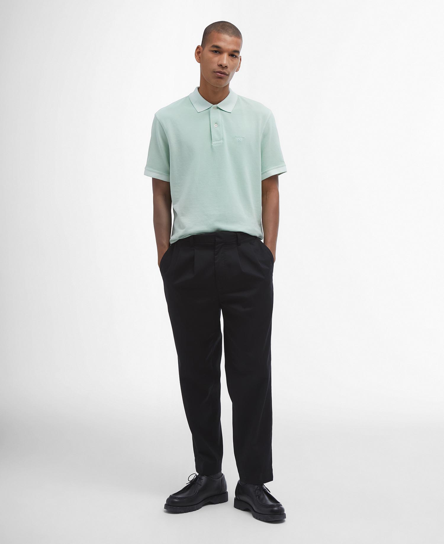 Washed-Out Sports Polo Shirt image number 1