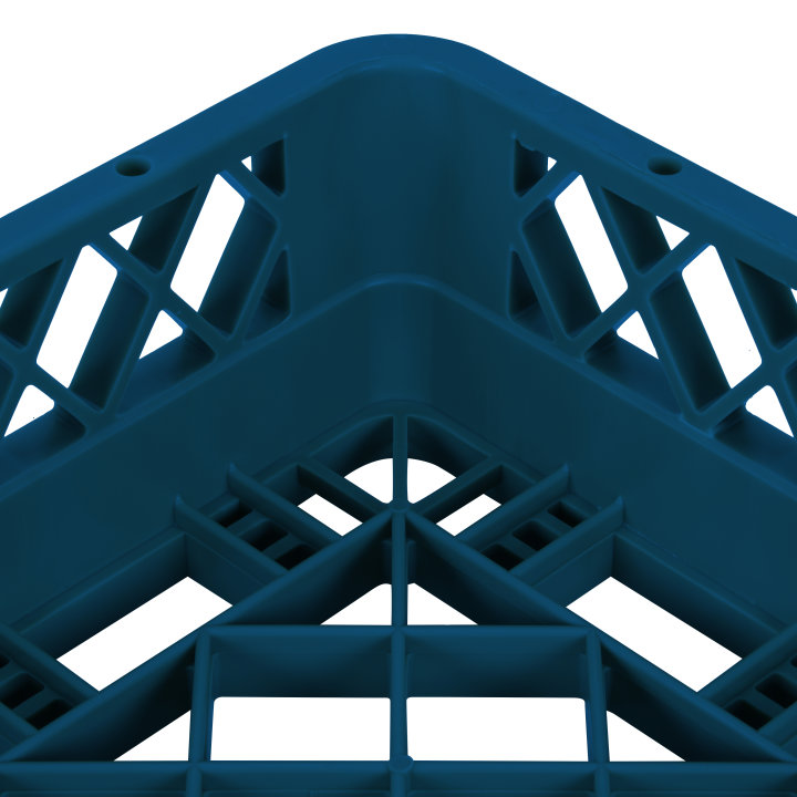 Full-size Traex® open rack in royal blue