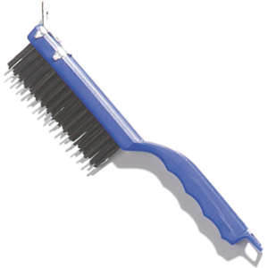 Carlisle, Sparta, 5.5in, Scratch Brush and Scraper, Steel Bristles, Blue