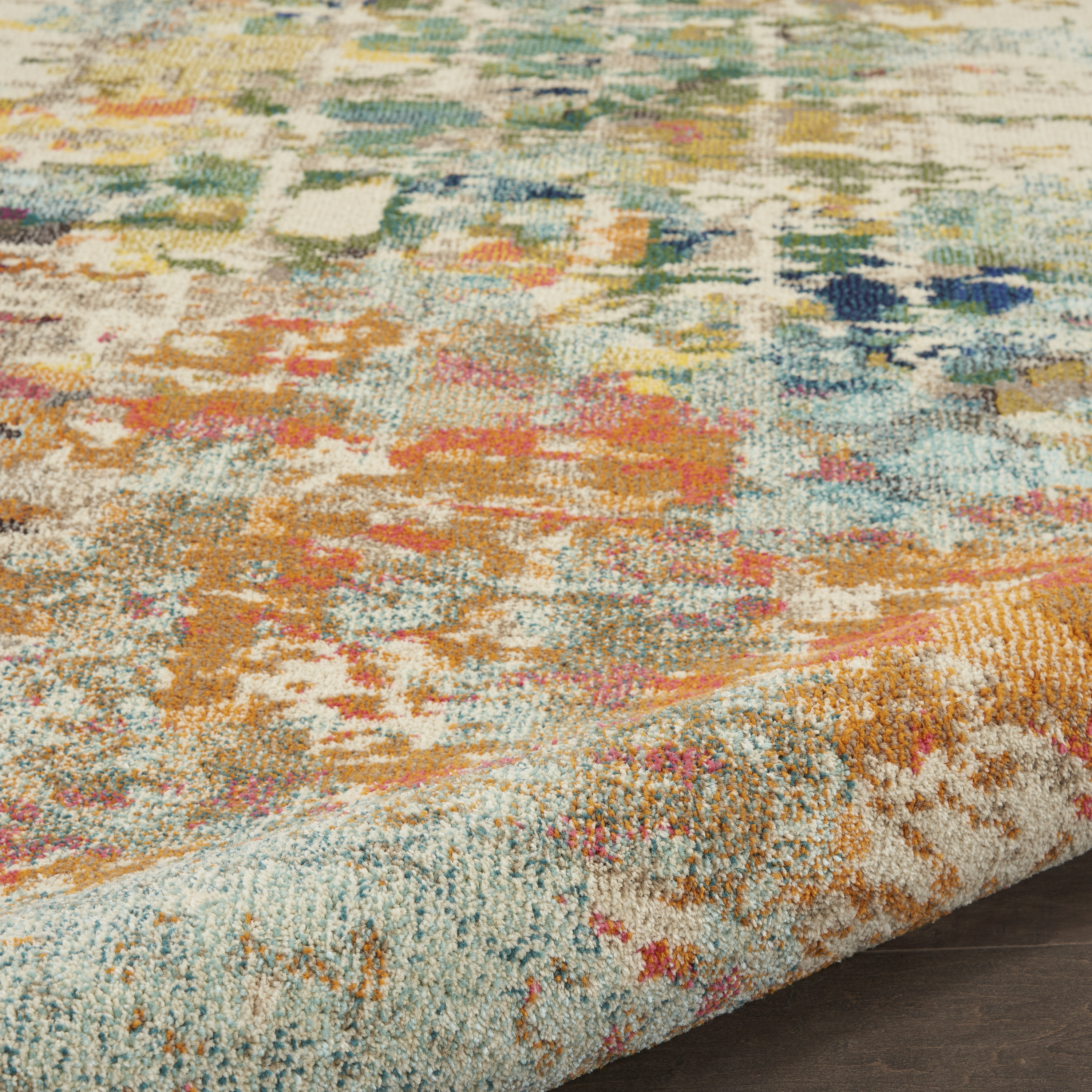 Nourison Celestial 9' x 12' Pink Multicolor Modern & Contemporary Indoor Rug