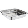 6-quart replacement stainless steel food pan for Intrigue® square induction chafer