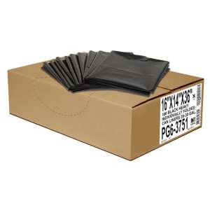 ALFPG63751, Aluf,  LLDPE Liner, 30 gal Capacity, 30 in Wide, 36 in High, 1.5 Mils Thick, Black