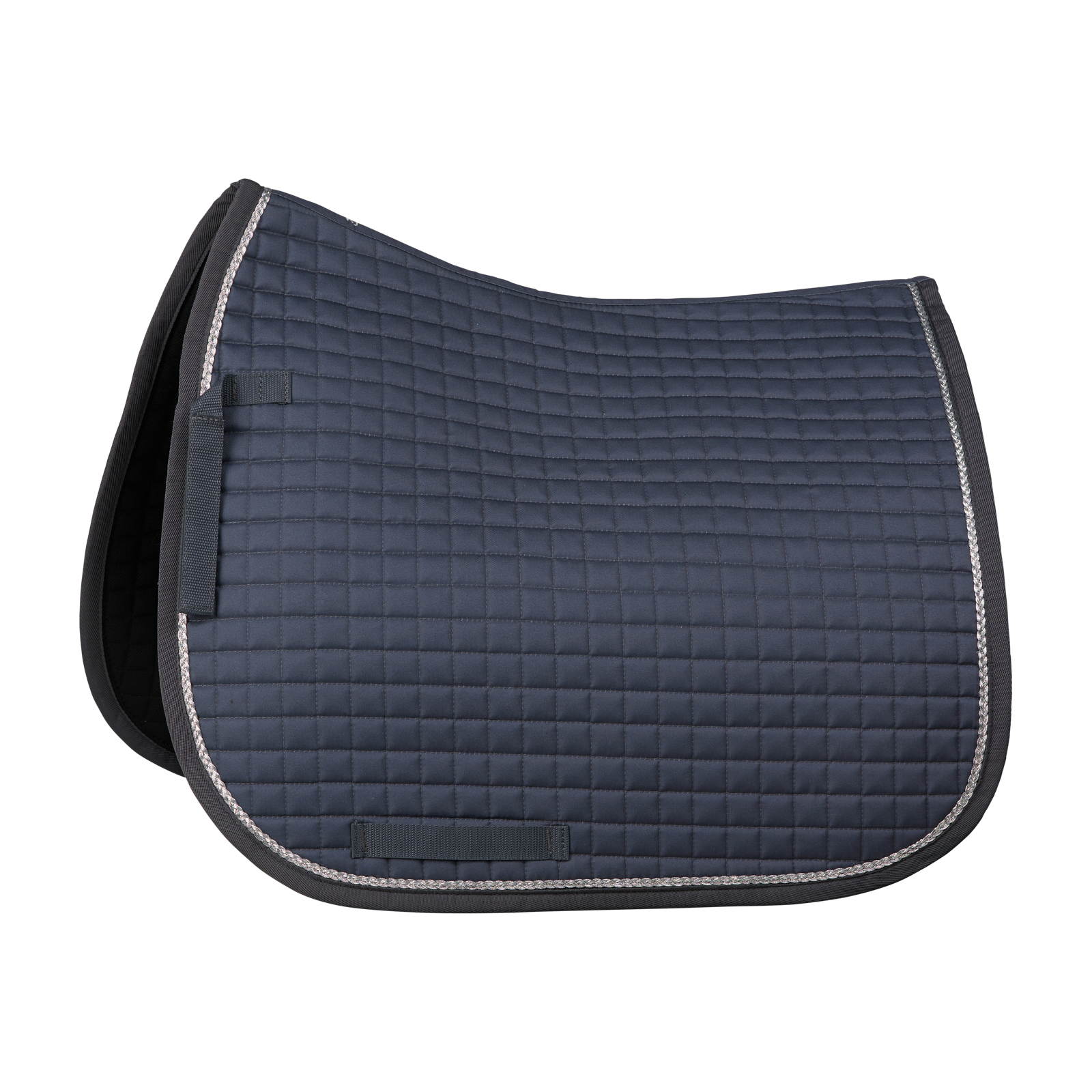 Horze Glarus Dressage Saddle Pad with Metallic Braiding