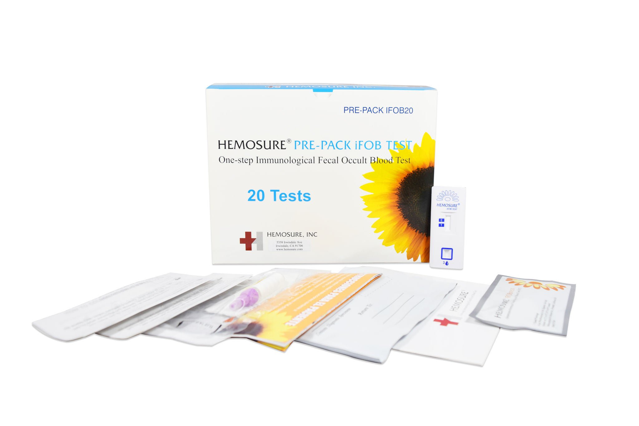 Hemosure® Fecal Occult Blood (iFOB or FIT) Colorectal Cancer Screening Test Kit