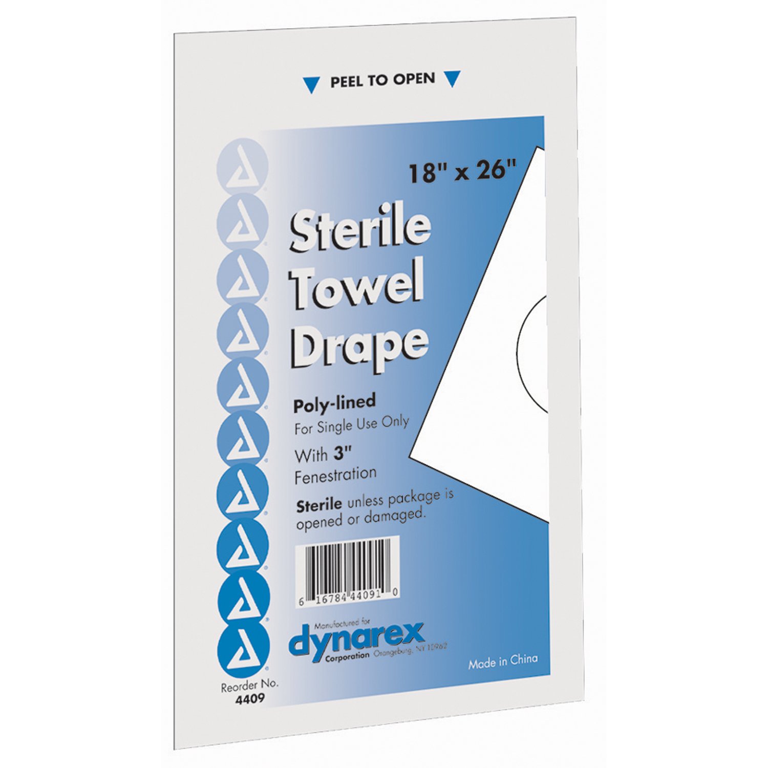 dynarex Sterile Towel Surgical Drape, 18 x 26 Inch MK DYN-4409