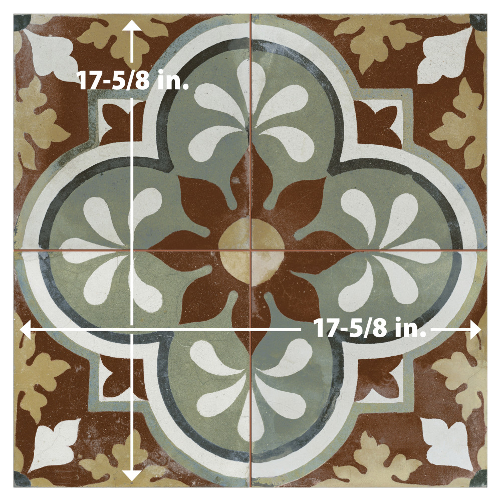 Kings Barna Born 17-5/8 in. x 17-5/8 in. Ceramic Floor and Wall Tile