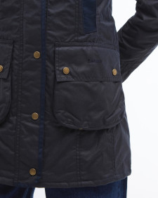 Bower Waxed Jacket Navy-Classic