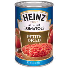 Heinz All Natural Petite Diced Tomatoes 14.5 oz Can