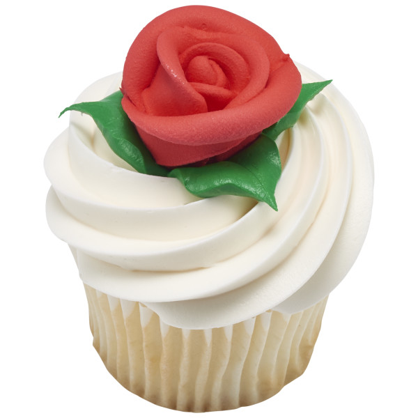 Sugarfair™ Red Medium Classic - Red 3 Free Sugar Rose Decorations