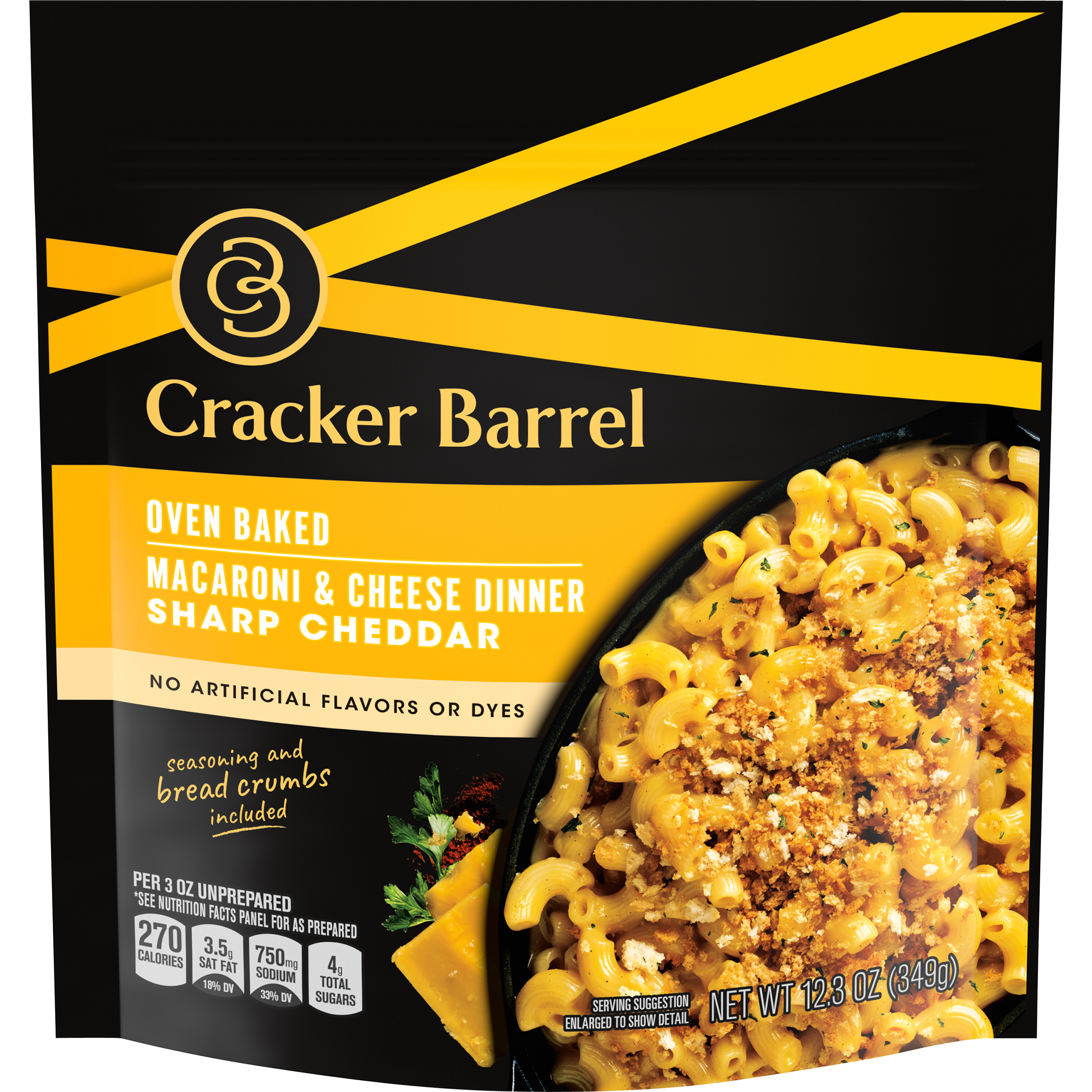 Sharp Cheddar Oven Baked Macaroni & Cheese Dinner