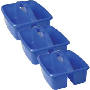 Large Utility Caddy, Blue, Pack of 3