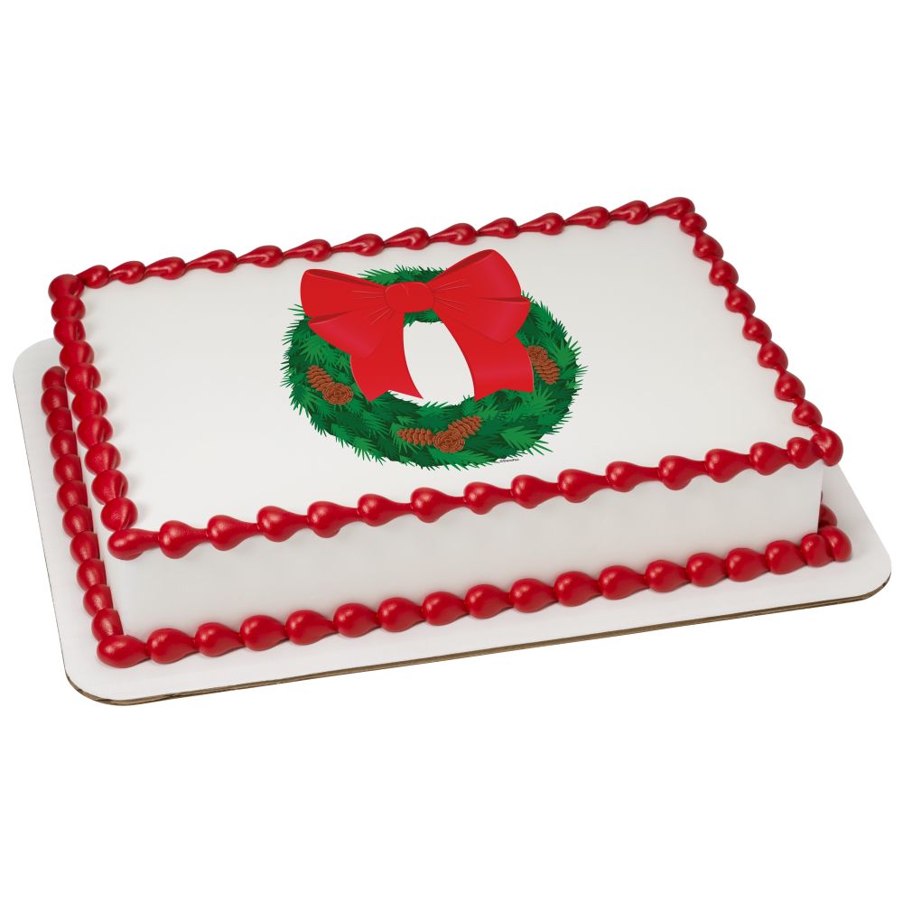 Image Cake Holiday Wreath