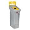 Rubbermaid Commercial, Slim Jim®, Bottles/Cans Insert, Rectangular, Resin, Yellow, Receptacle Lid