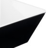 Medium square melamine cubic display bowl in black