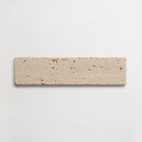 lapidary: girata | cigar | beige travertine | tumbled 