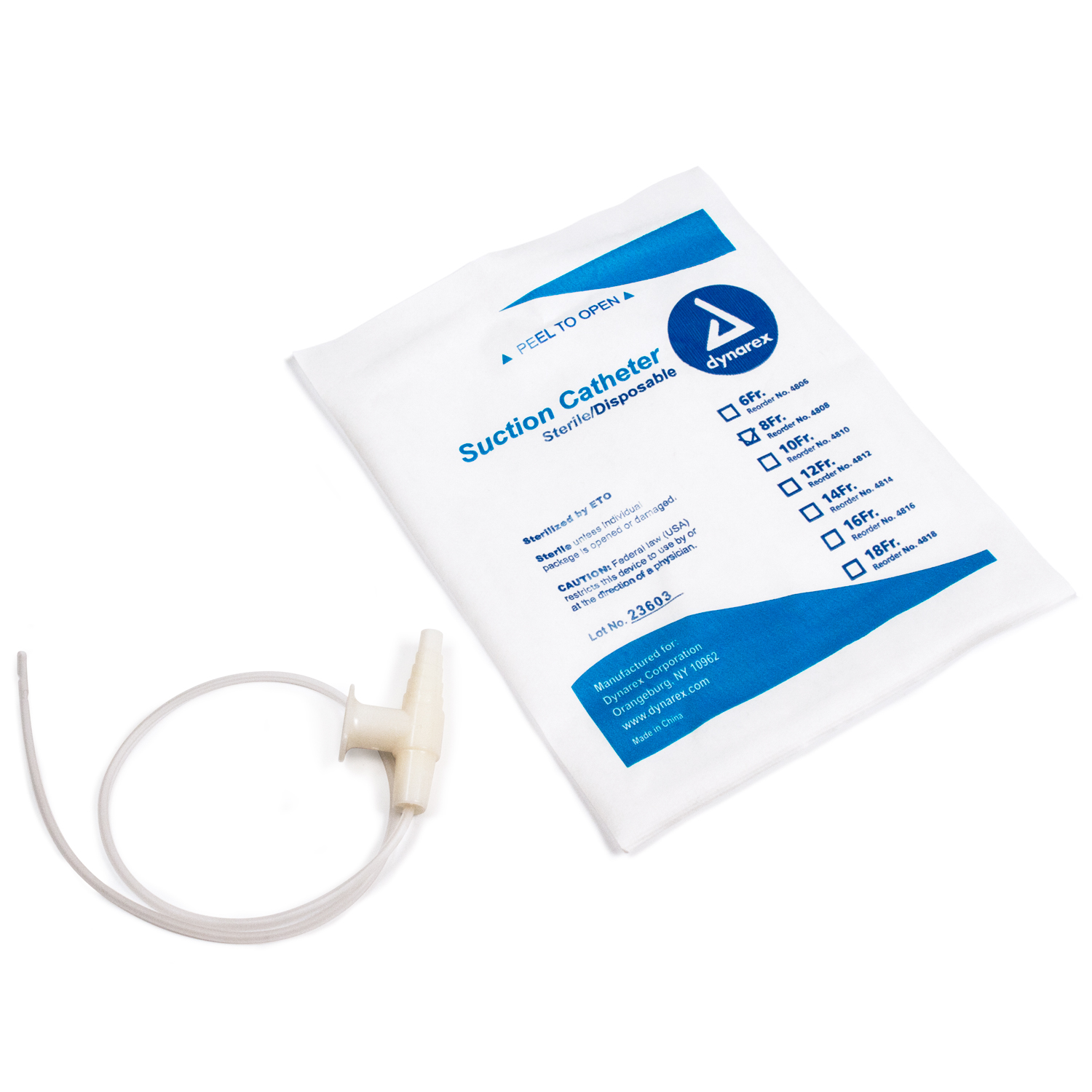 Suction Catheters Sterile Pediatric - 8 Fr - 50 Units