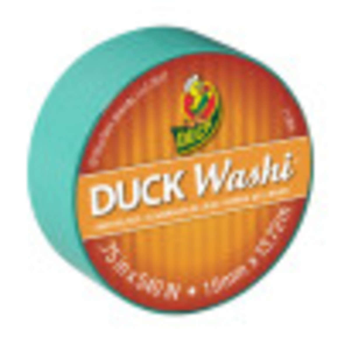 Duck Washi® Crafting Tape - Turquoise, 0.75 in. X 15 yd. Image